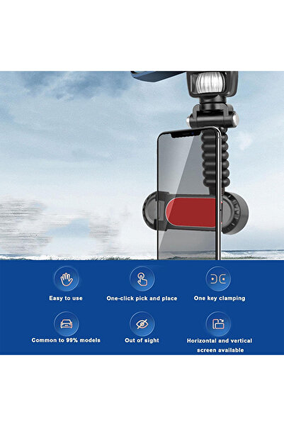 Generic Universal Rearview Mirror Phone Holder CJ-201 | 360° Adjustable Mount