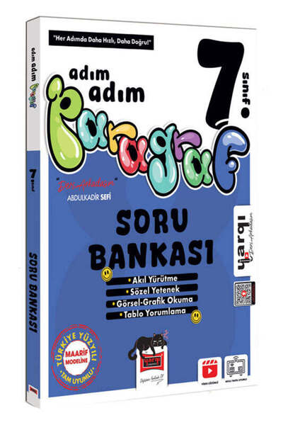 Yargı Yayınları Yargı Ders Arkadaşım 7.Sınıf Adım Adım Paragraf Soru Bankası