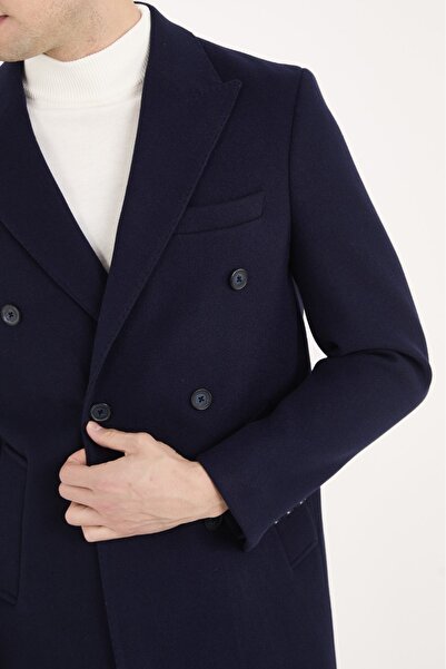 ABOUT US Men's Modern Fit K Double-Breasted Coat # K4056