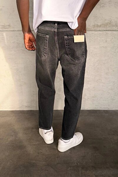 MADZEYMODA Boyfriend Fit Men's Smoked Denim Fabric Jean Denim Pants Mz632