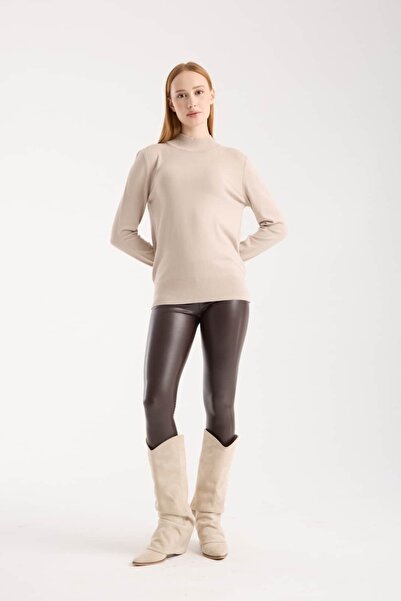 Denivy Soft Half Fisherman Sweater