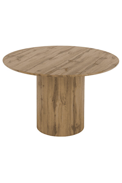 DacEnergy Dining table, oak, diameter 120 cm, MAHIR TYPE 2