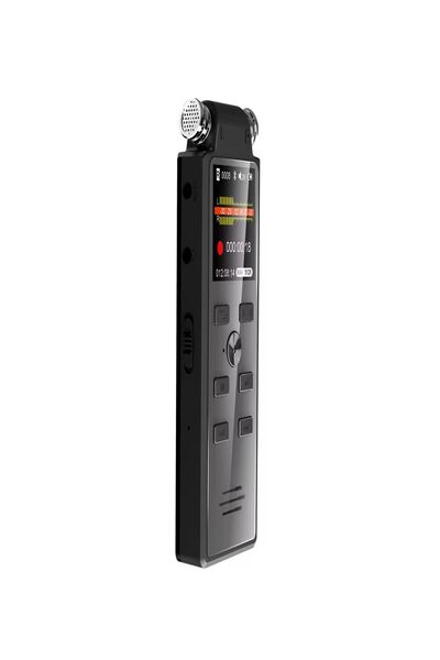 ULTRATEKNO 32 GB Premium Yeni Model Led Ekranlı Çift Mikrofonlu Profesyonel Ses Kayıt Cihazı TÜRKÇE MENÜLÜ