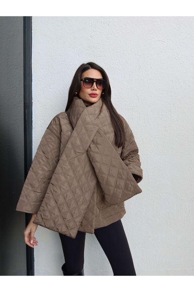 ESRAHELVACI Quilted Shawl Detailed Coat