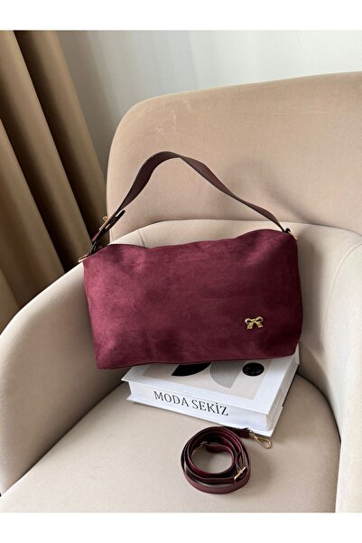 Moda Sekiz Women's Suede Large Size Crossbody Hand and Shoulder Bag