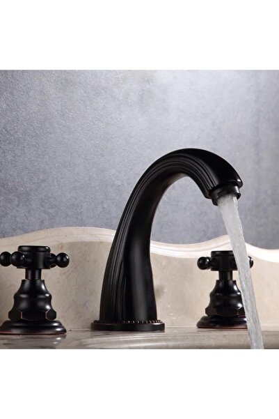 Trendy's TRENDY'S Basin Faucet – Three Ways, Sink Mount, Matte Black Finish