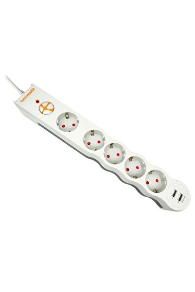 Tunçmatik TSK5015 POWERSURGE 5+USB LI 1050 J BEYAZ