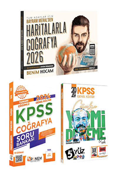 Yargı Yayınları Benim Hocam Yayınları Bayram Meral Haritalarla Coğrafya+ Pane...