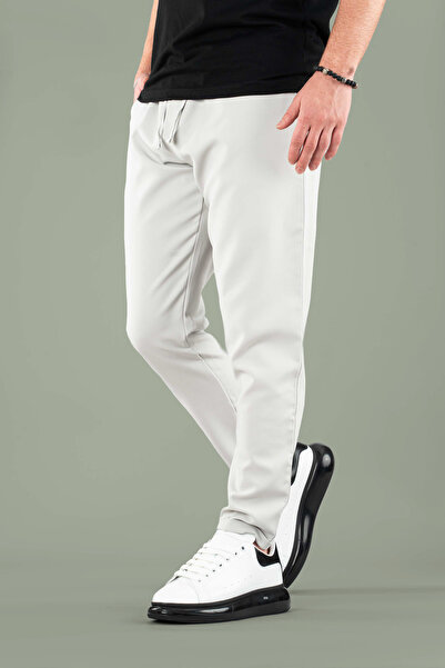 bombe Men's Jogger Pants Elastic Waist Drawstring Cotton Comfortable Boyfriend Pants Navy Blue