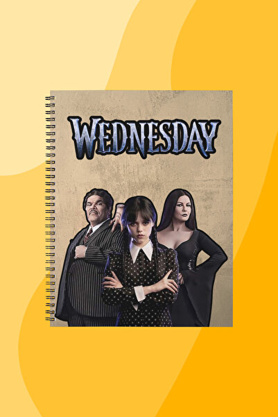 SEKİZELLİİKİ WEDNESDAY -BASKILI TASARIM DEFTER