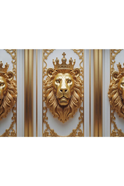 VIODESIGN Fototapet 3D, autoadeziv, Leu , multicolor,120x200 cm 3D230