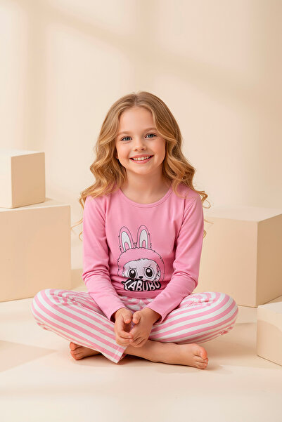 rindahomewear Children's Milan Lisbon Knit Long Sleeve Pajama Set