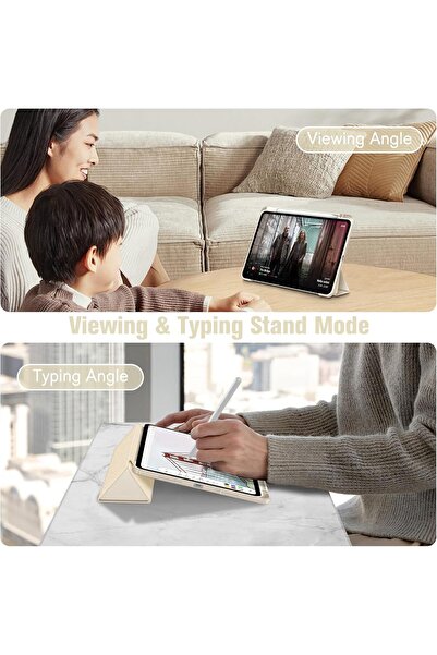 OSIRION Hybrid Slim Case for iPad Pro 11-inch (M5/M4) with Built-in Pencil Holder, Starlight