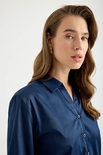 Masha Kate Organic Cotton Open Collar Shirt