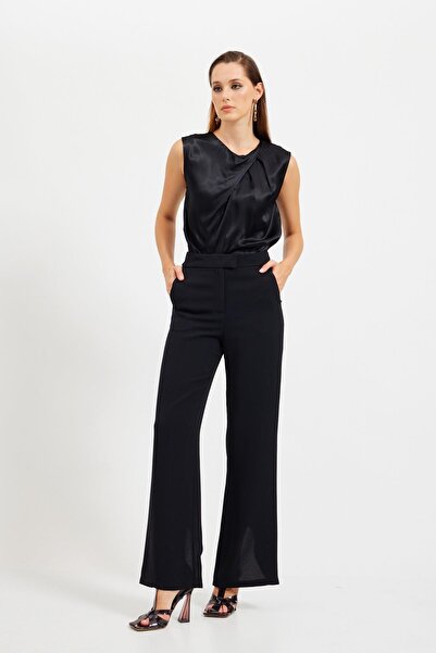 Leina شق بنطلون رسمي ذو ساق مستقيمة