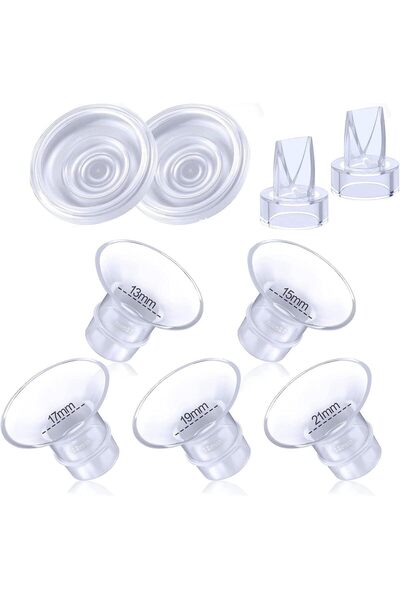 TMOHRA حشوات شفة مضخة الثدي مقاس 13/15/17/19/21 مم متوافقة مع Momcozy/Spectra...