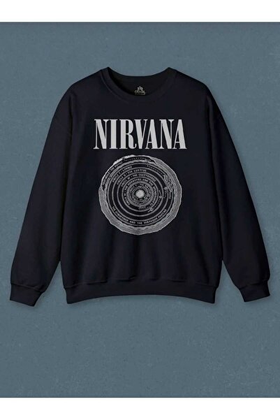 Hunors Sportswear & Company سترة نيرفانا مطبوع للجنسين مصنوعة من القطن برقبة ...