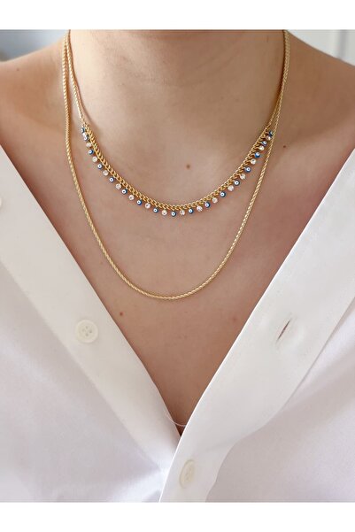 CHARMLUCKY Special Series 2-Piece Evil Eye Necklace