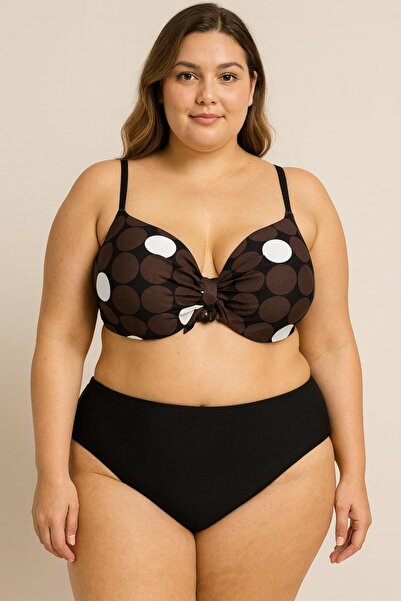 RAPAPA Γυναικείο Σετ Μπικίνι Πουά Μεγάλου Μεγέθους – 1280 k
