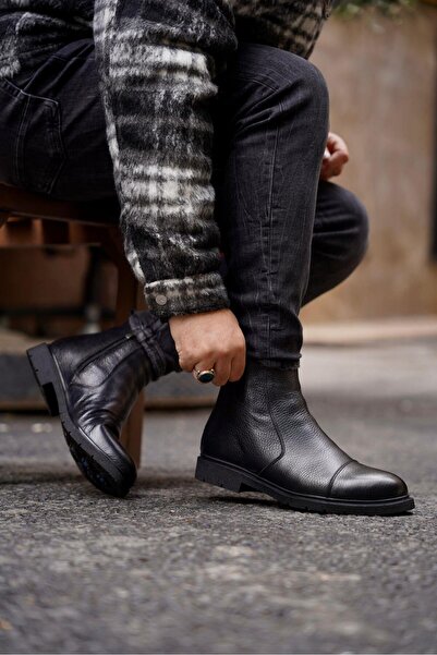 Ahmed Hamdi Bey Dolce black men's leather shoes
