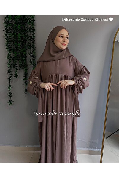 Yüsra Collection Daisy Embroidered Liza Dress and Short Sufle Set of 2