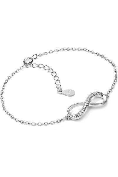 OSIRION Women's 925 Sterling Silver Infinity Bracelet with Cubic Zirconia