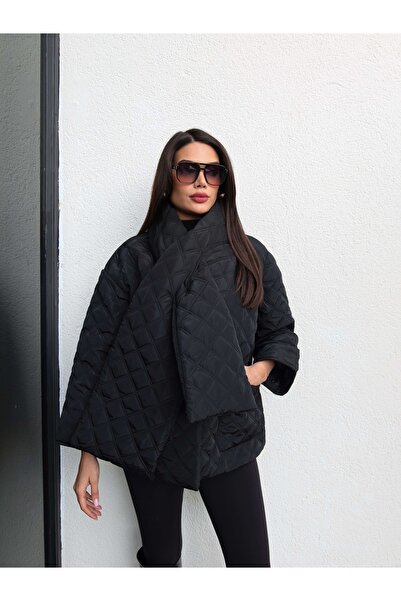 ESRAHELVACI Quilted Shawl Detailed Coat