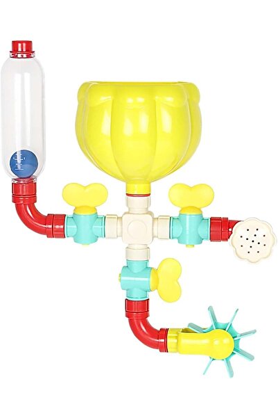 Generic Bath Pipe Building Toy with Valves & Water Wheel - Sensory Motorized Bath Toy for Toddlers (Mikacoz)
