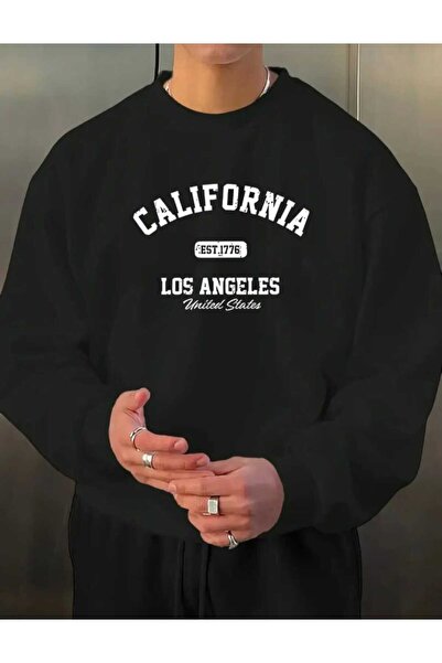 Hunors Sportswear & Company سويت شيرت كاليفورنيا مطبوع موديل للجنسين مصنوع من...