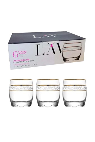 dealshopromania Eleganță și rafinament Set de 6 pahare aurii pentru suc, apă ...