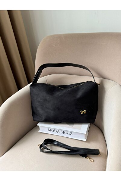 Moda Sekiz Women's Suede Large Size Crossbody Hand and Shoulder Bag