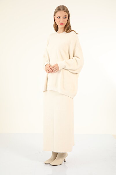 My City 40803 - Stylish Comfortable Soft Textured Knit Skirt Sweater Women's Set