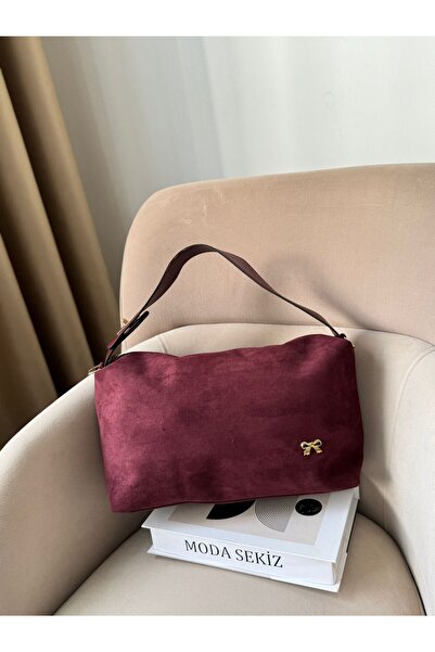 Moda Sekiz Women's Suede Large Size Crossbody Hand and Shoulder Bag