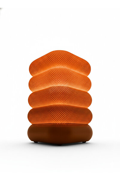 ArtEvo Textured Ambient Lamp - Unique Night Lamp with Design - Modern Decorative Accent for Home