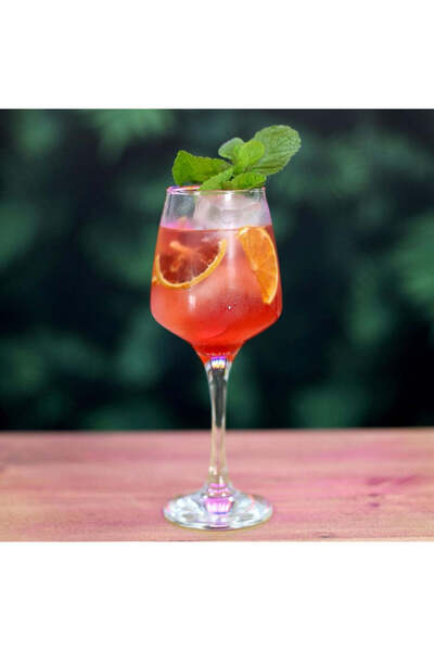 dealshopromania Set de 6 pahare cocktail vin roșu alb rosé 400 ml, Lav Lal el...