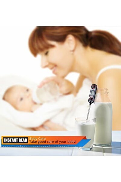 Generic Digital Meat Cooking Thermometer, Black/Silver, 5.9 inches