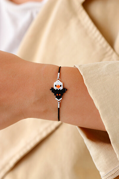 Kübüşün Atölyesi سوار ميوكي KA-020 - سلسلة المشجعين - شعار النسر الأسود والأبيض