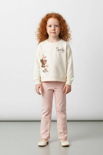 BY WORRN بدلة شتوية للفتيات من عمر 2 إلى 5 سنوات، بدلة ناعمة جميلة مطبوع مع ف...