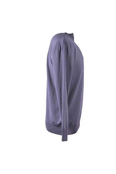 trender Half Zipper Gray Men's Sweater Alp01