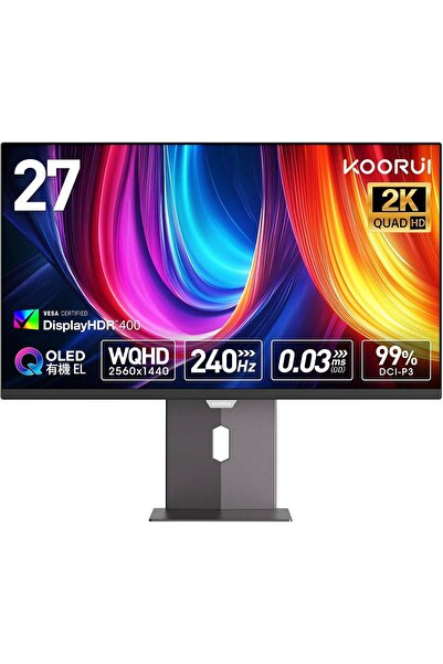 Koorui S2721X0 27" QD-OLED Monitor - QHD 240Hz, 0.03ms, FreeSync