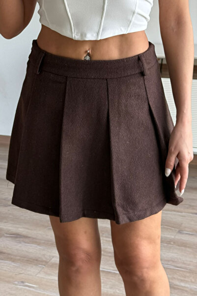 CİDDE Жіночі шорти з підкладкою, коричневі