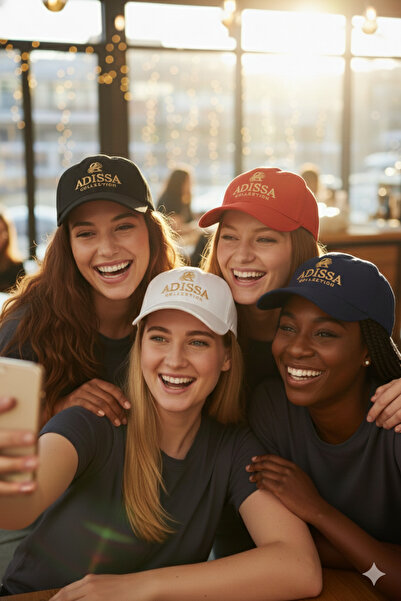 adissa collection مجموعة من 4 قبعات فاخرة من الجبردين للجنسين مطرزة باللون ال...