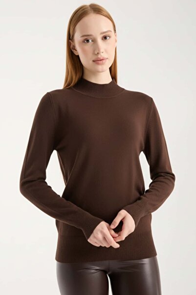 Denivy Soft Half Fisherman Sweater