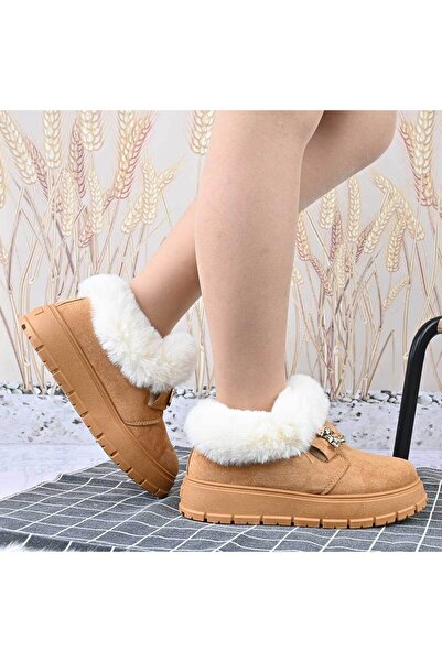 Tmall Ghete de damă, din piele ecologică cu interior moale, GD1098, cămilă