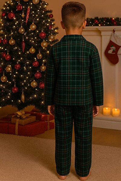 Mışıl Kids Checkered Boys' Pajama Set