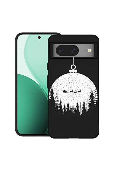 bestcase Carcasă ultrasubțire TPU pentru Google Pixel 8, cu design Glob de Crăciun, 2100008 B 1605