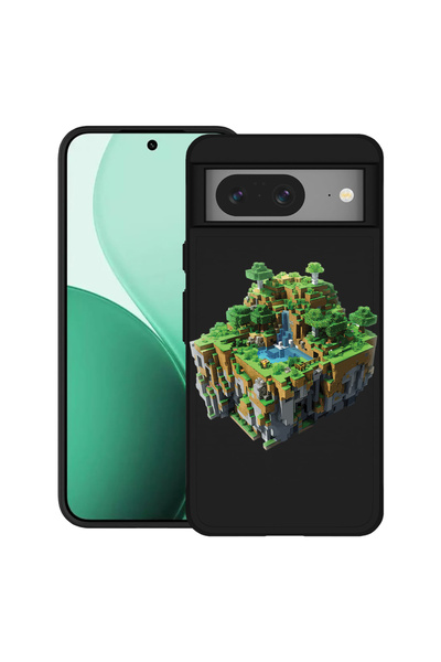 bestcase Carcasă ultra subțire TPU pentru Google Pixel 8, cu design Minecraft...