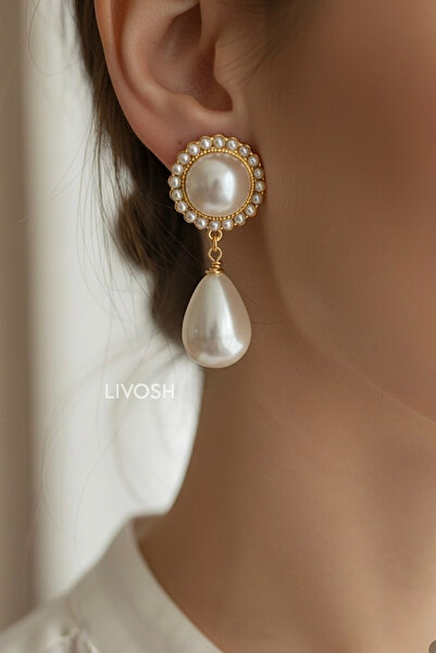 LIVOSH DAMLA İNCİ KÜPE ÖZEL GÜN KÜPESİ