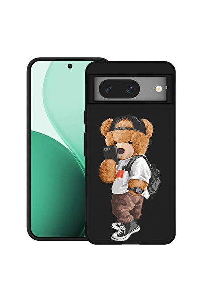 bestcase Carcasă ultrasubțire TPU pentru Google Pixel 8, cu design ursuleț de...