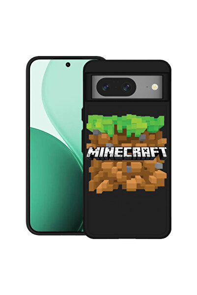 bestcase Carcasă ultrasubțire TPU pentru Google Pixel 8, cu design Minecraft,...